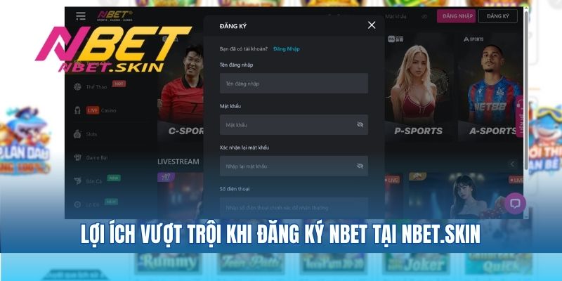 Lợi ích vượt trội khi đăng ký Nbet tại webstudio.us.com